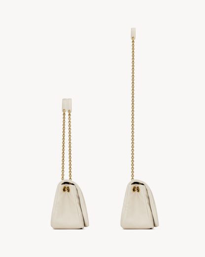 Sac Ysl JAMIE 4.3 SMALL EN D’AGNEAU Blanc