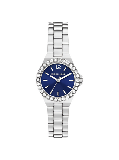 Montre Mk Lennox miniature argentée à pavé