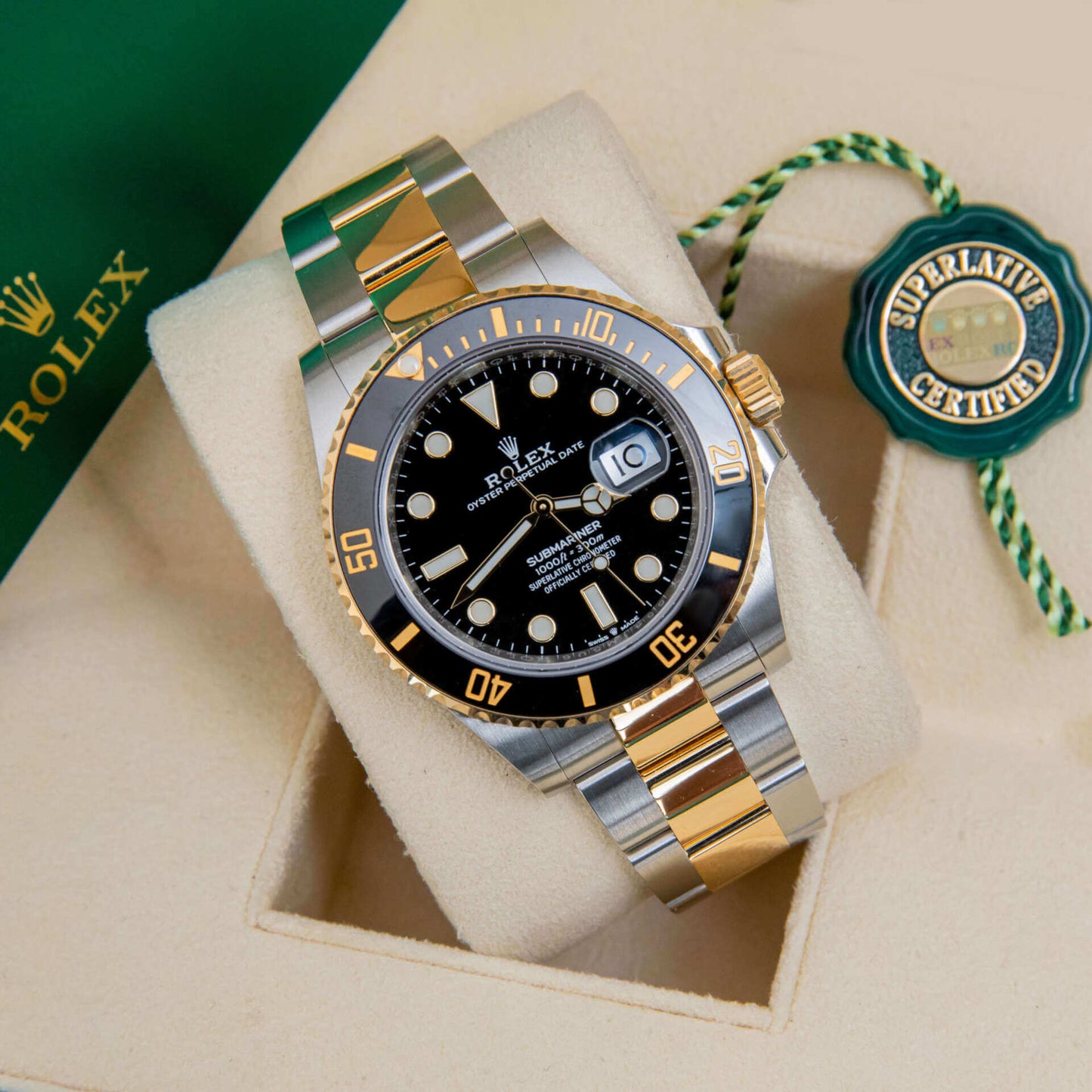 ROLEX SUBMARINER BLACK AND GOLD