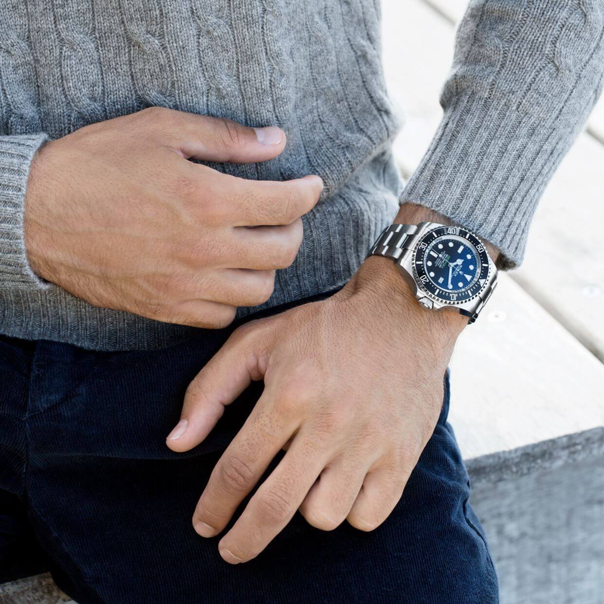 RX Sea Dweller Deepsea Cadran Bleu 126660 Pour Homme