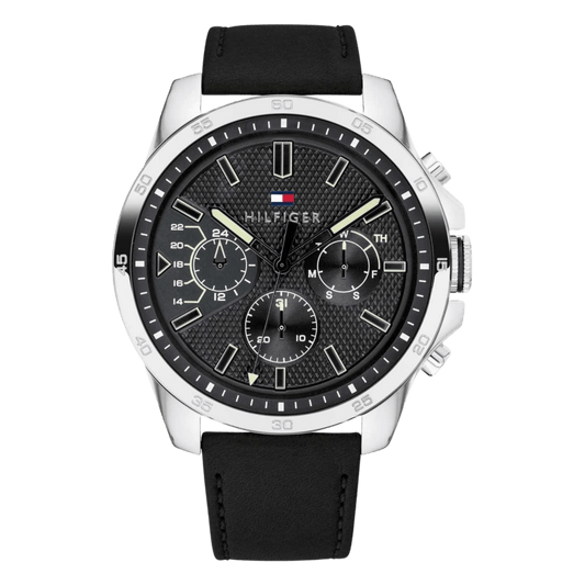 Montre Homme Tommy Hilfiger Iconic 1791563 Cuir Noir