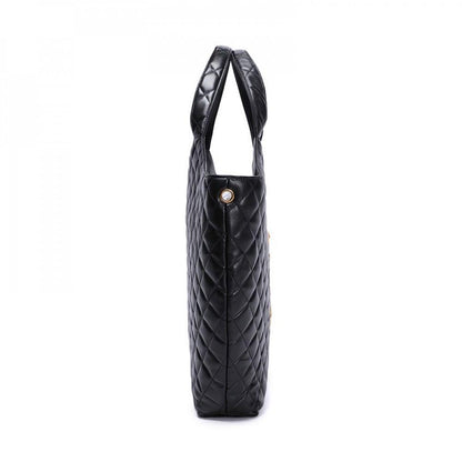 YSL iCare Quilted Tote Bag Black