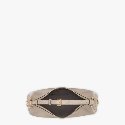 Fendigraphy Small Sac en cuir gris tourterelle