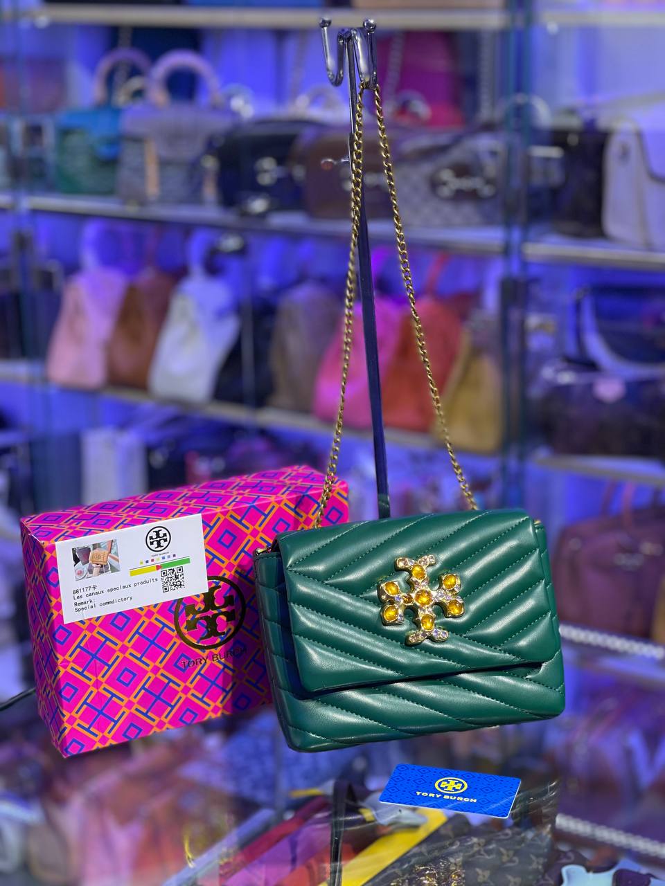 Tory Burch Kira Chevron Embellished Mini Bag