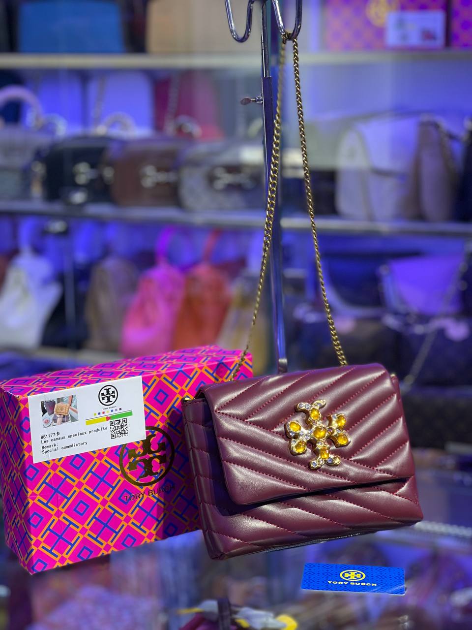 Tory Burch Kira Chevron Embellished Mini Bag
