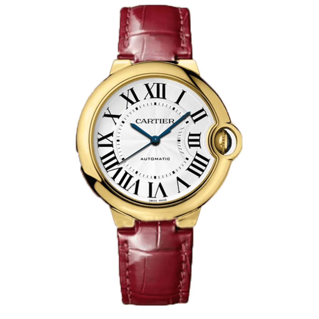 Cartier Ballon Bleu Cuir bordeau Gold white