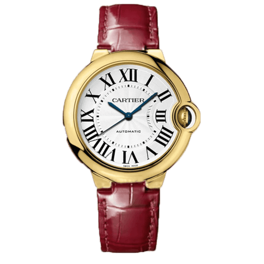 Cartier Ballon Bleu Cuir bordeau Gold white