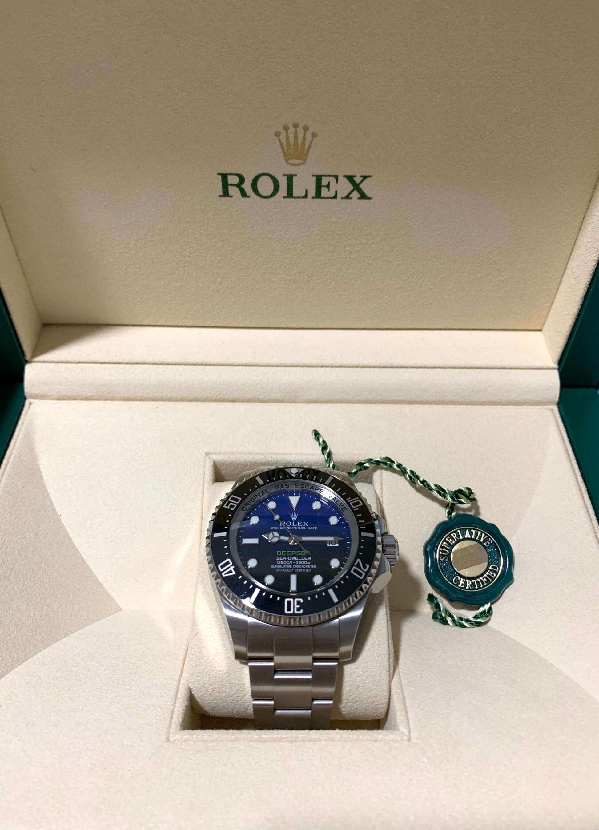 RX Sea Dweller Deepsea Cadran Bleu 126660 Pour Homme