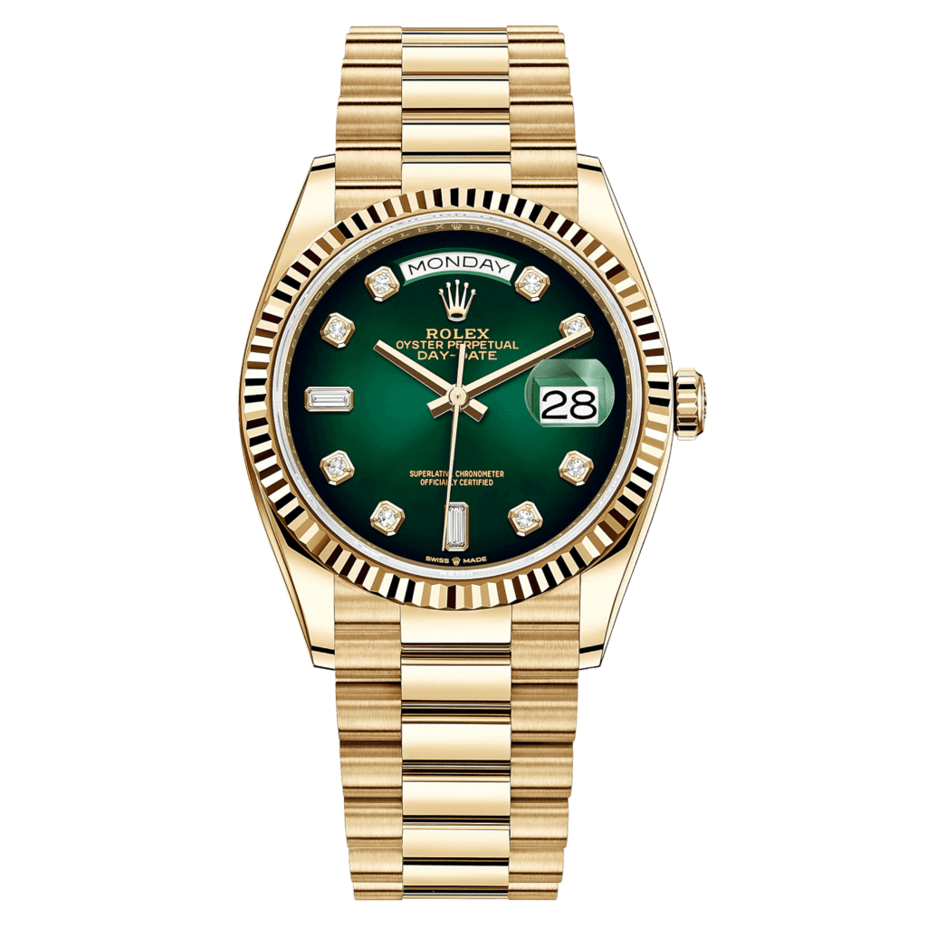 Rolex Day-Date Vert Ombré femme