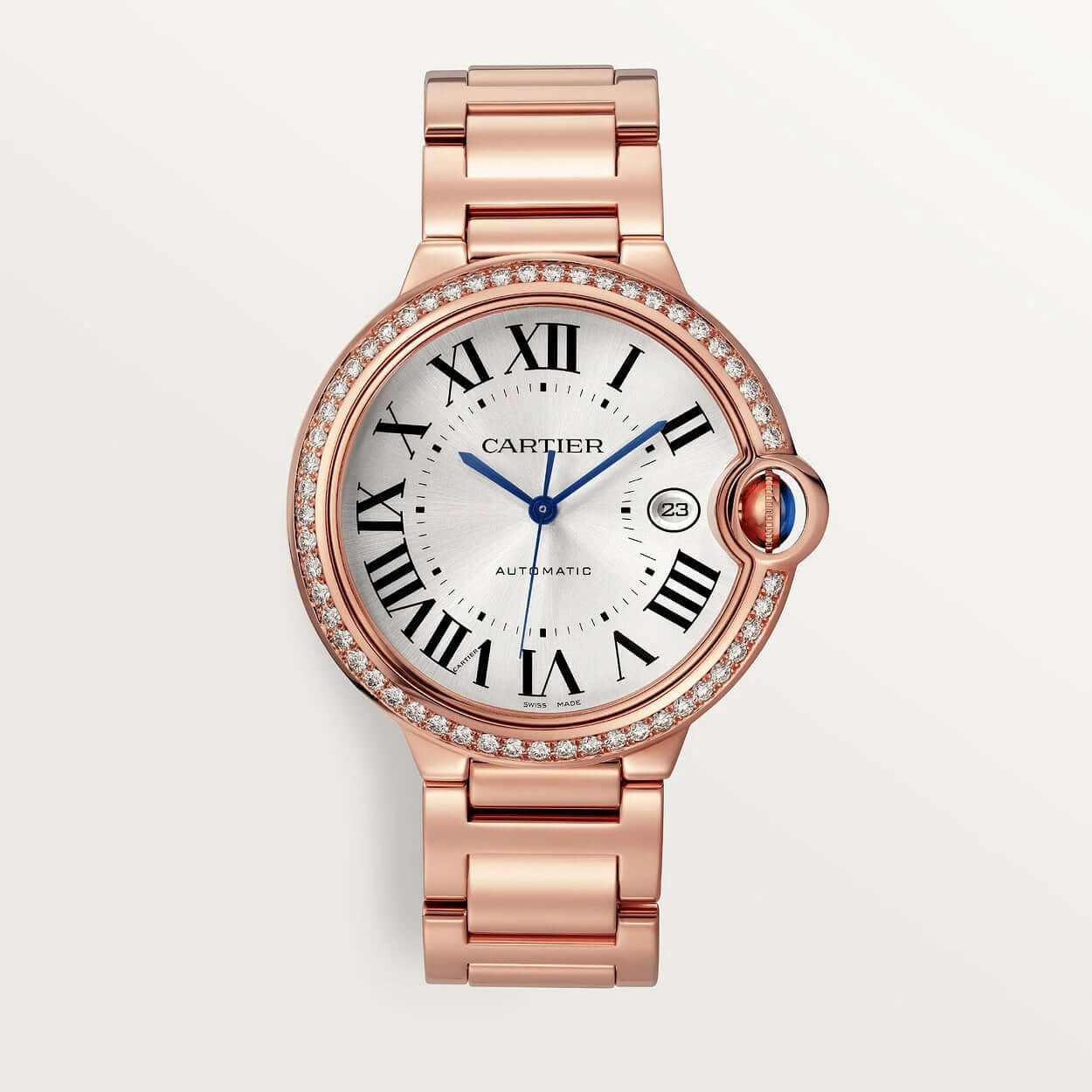 Ballon Bleu De Cartier Or Rose Sertie