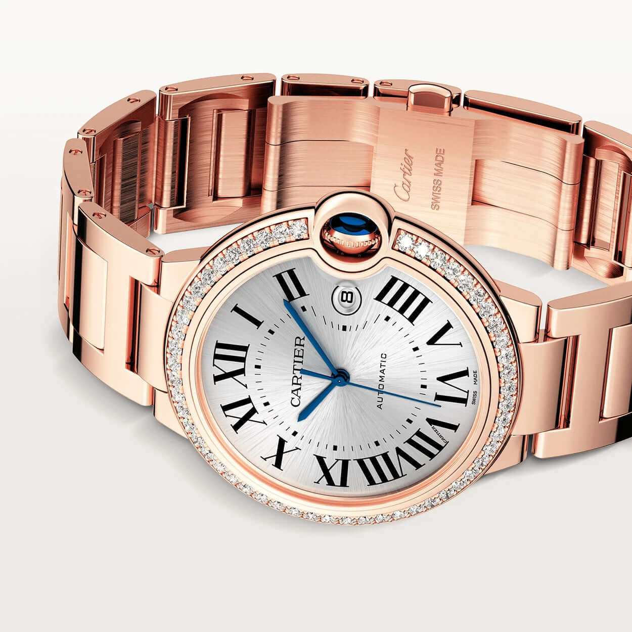 Ballon Bleu De Cartier Or Rose Sertie