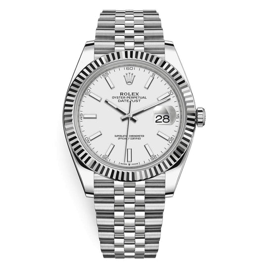 RX Montre Datejust 41 Blanc Jubilé Pour Homme
