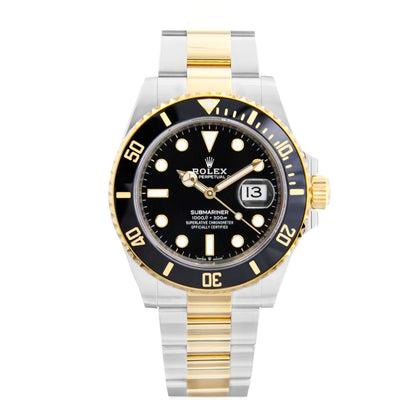 ROLEX SUBMARINER BLACK AND GOLD
